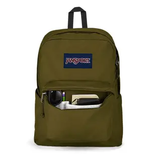 jansport  superbreak puls 26L 單邊水壺 電腦隔層 軍綠色後背包