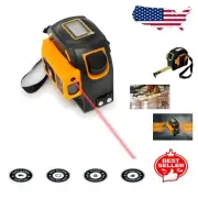 2 in 1 Laser Tape Measure with Digital Display - 131 Ft & 16 Ft Precision Tool