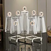 Bottle Drainer Stand Drying Rack Adjustable Glass Cup Mug Retractable white