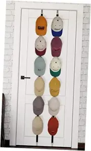 Hat Organizer Rack for Baseball Caps [Up to 36 Hats] Hat Display Storage Over