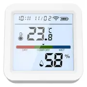 Tuya ZigBee3.0 Smart Home Temperature Humidity Sensor with Backlight LCD Display Voice Control with Alexa Google Home an