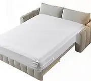 Kingnex 60x72x6 Zippered Sleeper Sofa Queen Mattress Encasement Cover Waterproof 6 Sided Mattress Protector for Sofa Bed