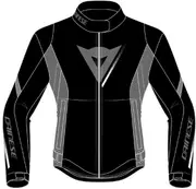 Dainese Veloce D-Dry Ladies Motorcycle Textile Jacket, black-grey-white, Size 40 for Women Black Grey White
