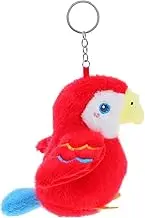 Mobestech Plush Parrot Keychain Cute Cartoon Bird Keyring Lightweight Soft Accessory for Bags Backpacks and Keys Unique Design for and Everyday Use