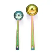 2Pcs Stainless Steel Coffee Scoop 1 tbsp and 2 tbsp Measuring Coffee Spoons R...