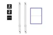 Vivva 2pcs Fitted Sheet Strap Clips Grippers Mattress Bed Suspenders Holder Triangle