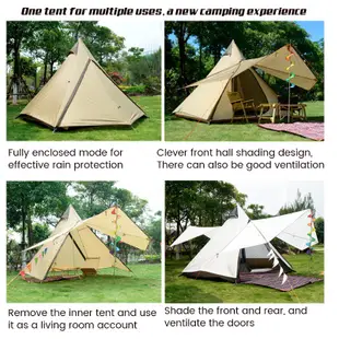 Jdex VIDALIDO Teepee MX Pro 印度風格金字塔帳篷防水雙層 Khemah Camping Khe