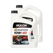 2 x Nulon 10W-40 Motorcycle Engine Oil 4L SSMC10W40-4 API SM JASO MA2