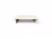 18" CIDS Monitor Stand Pine 3/4" Glossy White 18x12x4.75 Made in USA Riser NEW