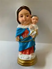 Our Lady Of The Rosary Chibi Icon Figurine 4"