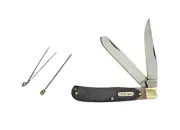 EXCALIBUR TRAPPER 2 BLADE FOLDING POCKET KNIFE WITH PICKER & TWEEZERS 105MM