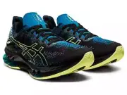 ASICS Men's Kinsei Blast Running Shoe, Black/Glow Yellow 9 US