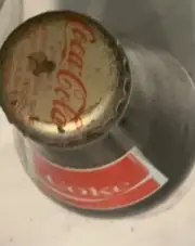 1980's Coke and the Bulldogs Vintage Coke Bottle with Coca Cola Glass