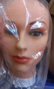 Celebrity Mannequin Manikin Head Makeup No Hair Training cosmetology eyelash AUS