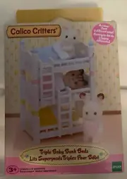 Calico Critters Triple Baby Bunk Beds New