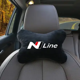 HYUNDAI 現代 N Line Sonata Elantra i20 i30 Accent 汽車通用頭枕靠墊的汽車頸