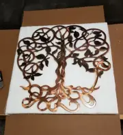 Metal wall art tree of life rustic wall Sculpture outdoor abstract wall decor