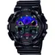 CASIO G-SHOCK 虛擬彩虹防磁雙顯計時錶/GA-100RGB-1A