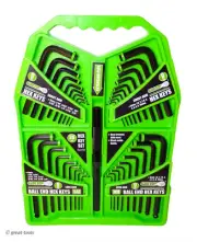36-PC HEX KEY SET – allen wrenches – ball end – regular end – mm – sae – tools