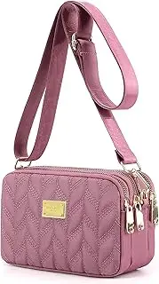 [WITERY] Small Crossboby Purse for Women - Waterproof Nylon Crossbody Phone Bag Shoulder Bag Ladies Quilted Small Pursess