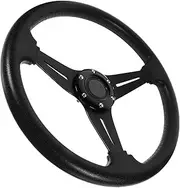 Quick Release Racing Steering Wheel Durable PU Compatible with Various Car Brands Ergonomic Grip for Enhanced Control