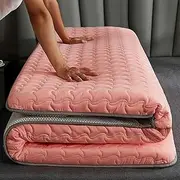 Japanese Floor Mattress Tatami Mattress,Thicken Sleeping Pad,Soft Futon Bed Mattress Filled with Soy Protein Fiber,Floor Lounger Guest Bed, Portable and Foldable Camping Mattress