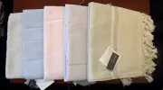 Turkish 50% Bamboo 50% Cotton Hand Loomed XL Bath Beach Towel Pestemal Peshtemal