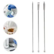 3 Pcs Sampling Spoon Lab Measuring Portable Medicine Spoons Laboratory Scoop