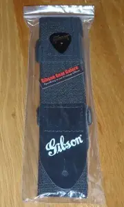 Gibson Les Paul Strap Nylon White Logo Genuine Guitar Parts SG HP Custom T ES V