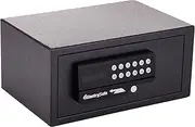 SentrySafe Black Steel Safe with Card Swipe Reader and Digital Keypad Lock, Small Safe with Interior Lighting and Bolt Down Kit, 0.41 Cubic Feet, H060ES