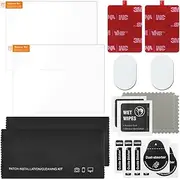 YuCool 3M VHB Double Sided Adhesive Pads(2 Size) and Car Windshield Electrostatic Film for Mounting Dashcam & Daily Use-4pcs Sticky Dash Cam Mounting Tape,2 pcs Static Film
