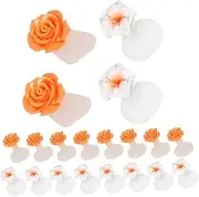 MOTHNUR Toe Separators for Nail Polish 16pcs Toe Dividers Silicone Pedicure Tools