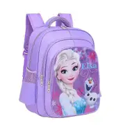Frozen Elsa Printed Backpack Back To School Bag Kids Girls Travel Outdoor Rucksack Birthday Gifts Purple