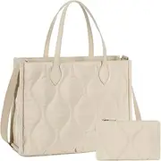 [BTOOP] Tote Bag for Women Work Teacher Tote Bag 15.6 inch Laptop Shoulder Bags Handbag Office Briefcase with Clutch Purse