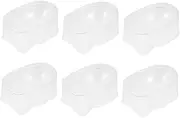 12 Pcs Nail Dipping Powder Box Tip Dip Powder Storage Case Soak Manicure Case Powder Container Nail Dip Tray Dip Storage Case Manicure Jar Nail Shop Tool Nail Dip Holder White