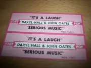 2 Daryl Hall John Oates It's A Laugh / Serious Music Jukebox Title Strips