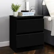 ALFORDSON 2 Drawers Bedside Table Hamza Nightstand White