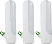 3Pcs Fresh Herb Keepers, Reusable Herb Storage Container Waterproof Herb Preserver with Clear Front Lid White Vegetable Preservation Bottle BPA-Free Herb Saver for Refrigerator