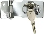 Romak 61919 Hasp and Staple Locking (KD) Chrome Plated, 63 mm Size