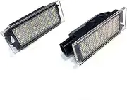 Wivplex 2pcs Numbmber License Plate Lights For Canbus No Error 12V White Color For Twingo For Clio For Espace Laguna Master Megane Car Number Plate Light