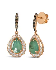 Le Vian Peacock Aquaprase 14K Rose Gold 3.55 ct. tw. Diamond & Aquaprase Earrings