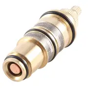 Brass Replacement Thermostatic Valve Spool Faucet Mixer Tap Shower Mixer Valve Tap Shower Mixing Va Silver