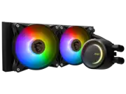 MSI MAG CoreLiquid E240 Black - AIO ARGB CPU Liquid Cooler - Rotating Cap Design