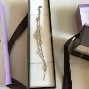 Beville's Jewellery Box Organiser Blue Long Bracelet Display Storage Case Gift