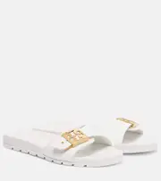 [Tory Burch] Tory Burch Double T slides UK 7.5 white