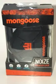 NEW - Mongoose Noize Speaker Case - Bike Speaker - Handlebar Mount 3.5mm AUX-IN