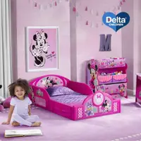 在飛比找ETMall東森購物網優惠-Delta迪士尼授權兒童床護欄女孩公主床男孩汽車床卡通圍欄落