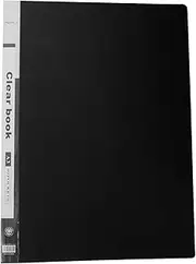 GETAJGHSD Presentation Book with Clear Plastic Sleeves Capacity File Folder for Art Projects Reports More Versatile Storage for Home School Office