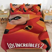 v2689 Bed Sheets Bedding The Incredibles Cartoon Bedding Sets Ultra Soft Skin-Friendly Duvet Cover 3 Piece, Cute Comforter Cover Bed Set for Boys Gir