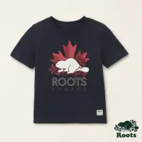 在飛比找momo購物網優惠-【Roots】Roots小童-加拿大日系列 楓葉海狸有機棉短